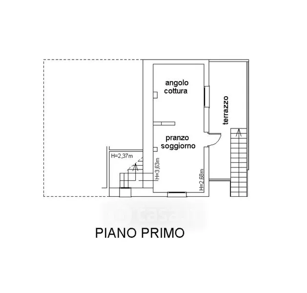Plan - Rustic Bifamiliar with Garden in Pavullo nel Frignano