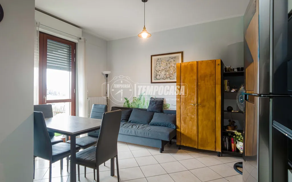 Séjour - Bilocale with Panoramic Terrace in Torino