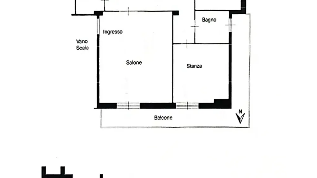 Plan - Attico with Panoramic Views in Rome