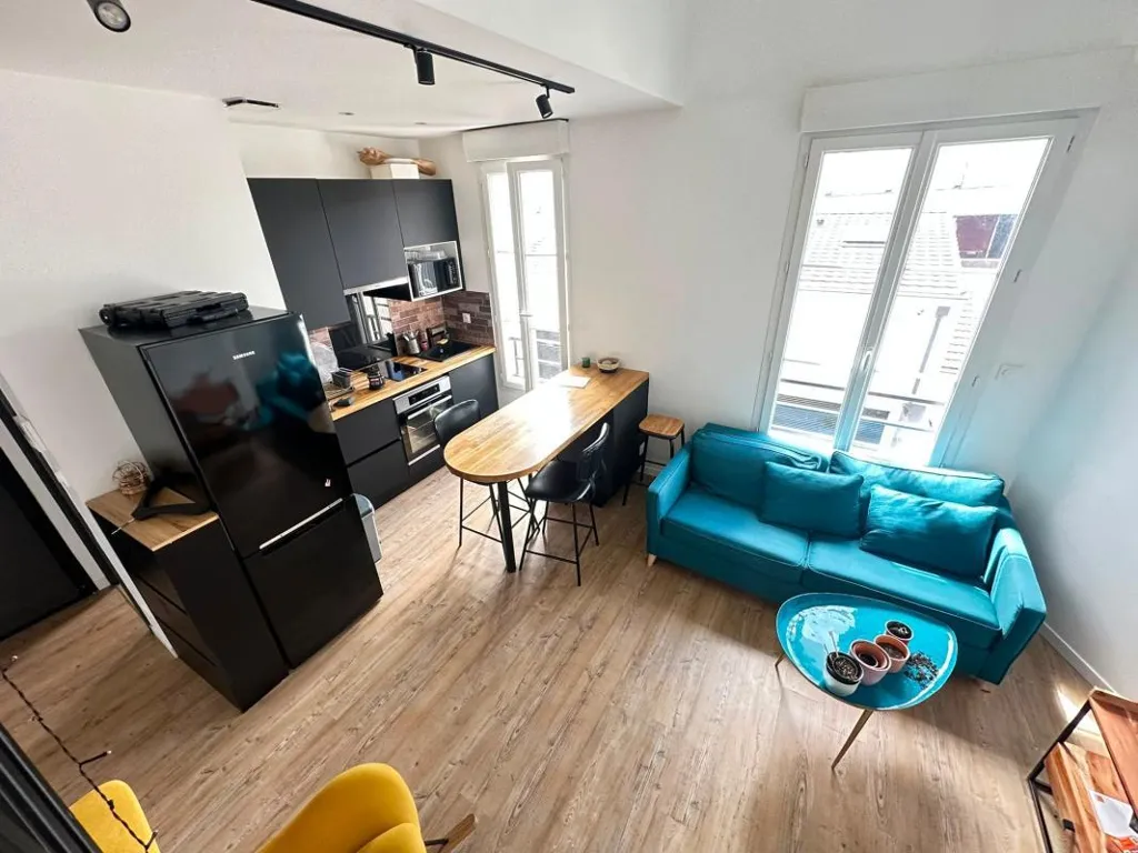Séjour - Duplex Meublé Rénové Rue Simon Dereure à Rosny-sous-Bois