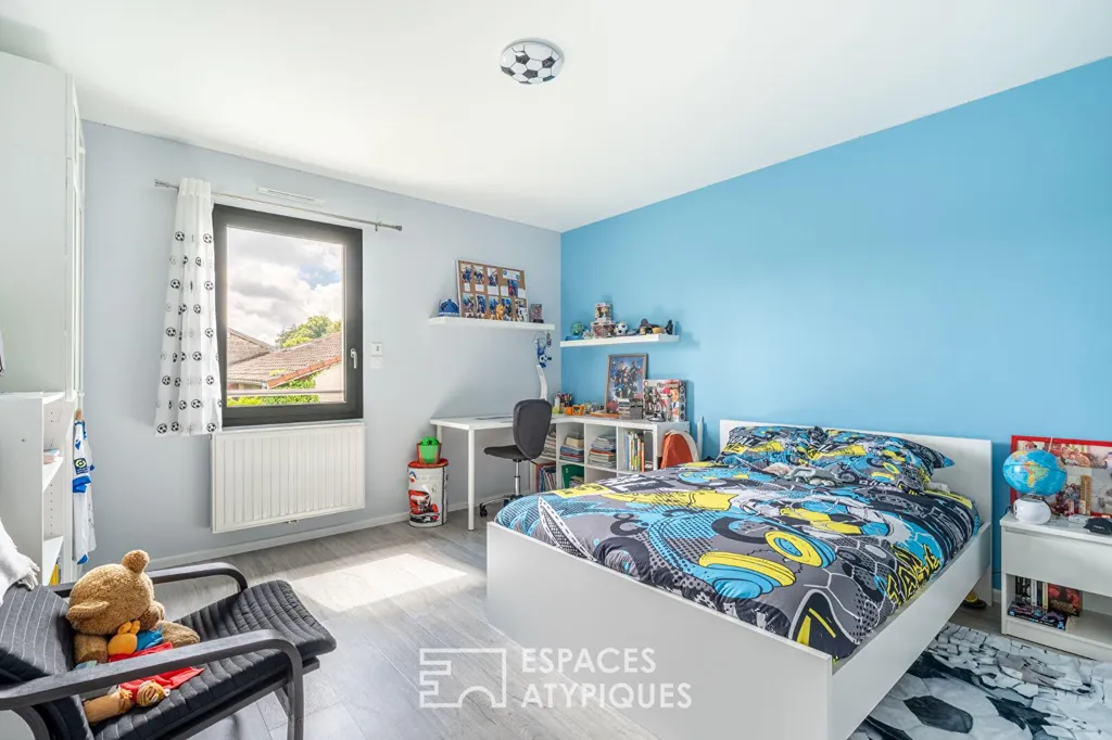 Camere da letto - Contemporary House with Pool in Saint-Didier-de-Formans
