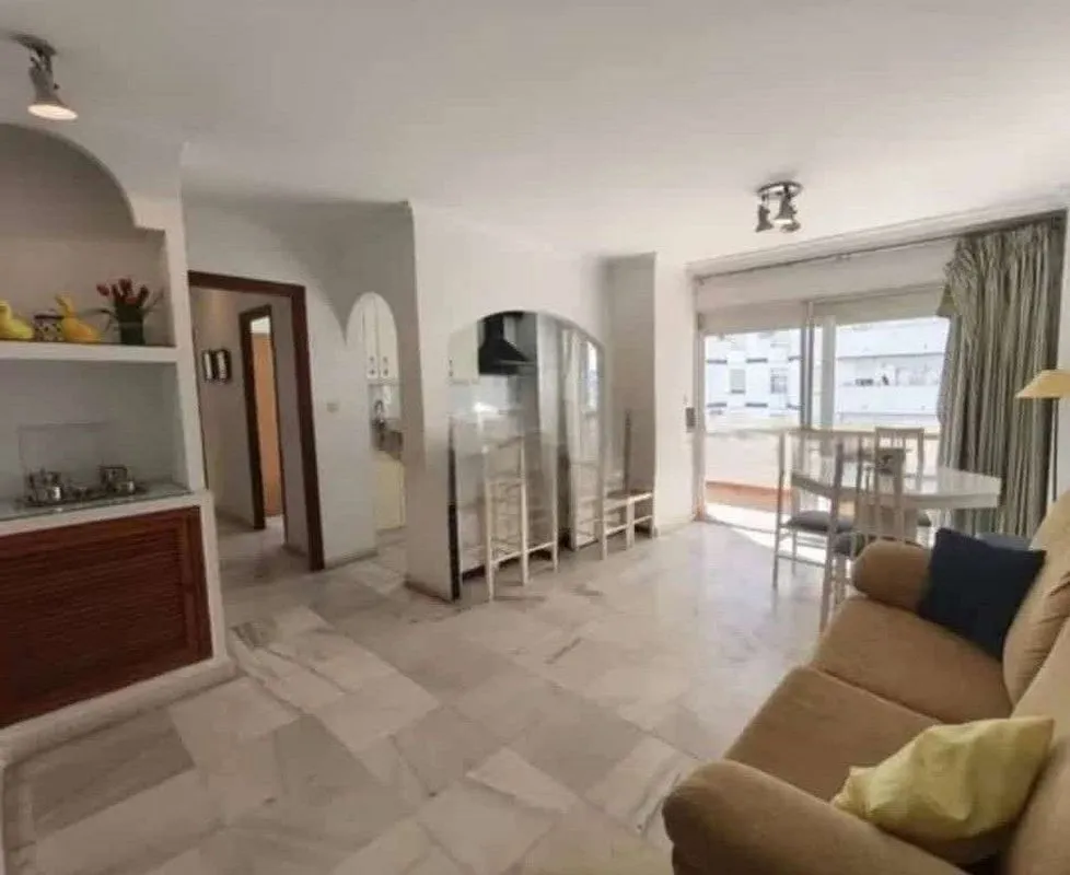 Séjour - Apartment with Pool and Terrace in Torrequebrada