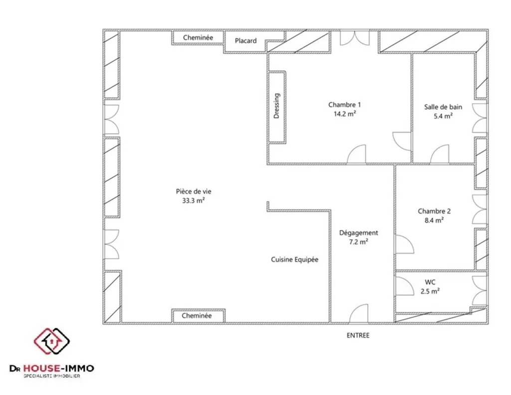 Plaan - Renovated 3-Bedroom Apartment in Grenoble