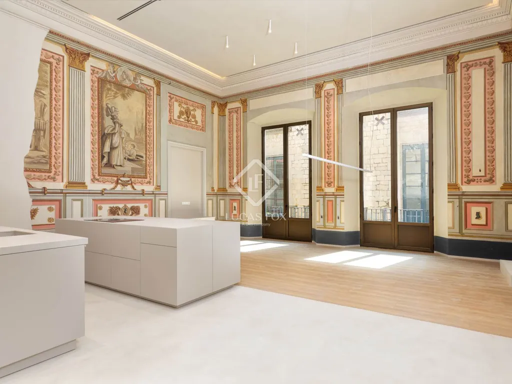 Cuisine - Penthouse in Renovated Palace, Girona
