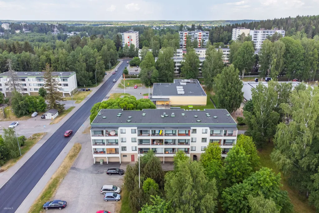 Vue aérienne - Two-Bedroom Apartment with Balcony in Kaukajärvi