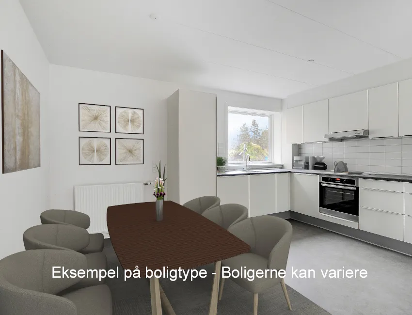 Söögituba - Two-Bedroom Flat with City View in Aalborg