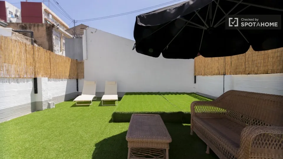 Terrasse - Furnished Flat with Terrace in Cabanyal-Canyamelar