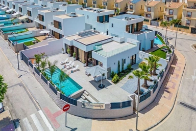 Vue aérienne - New Villa with Pool in El Campello