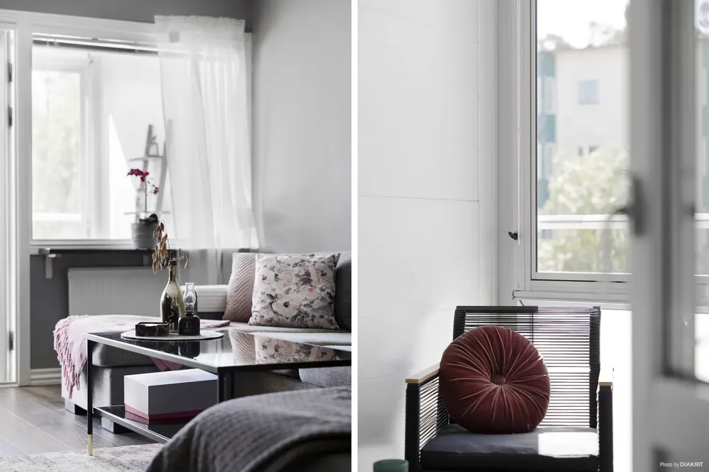 Soggiorno - Modern Flat with Balcony in Hjortmossen