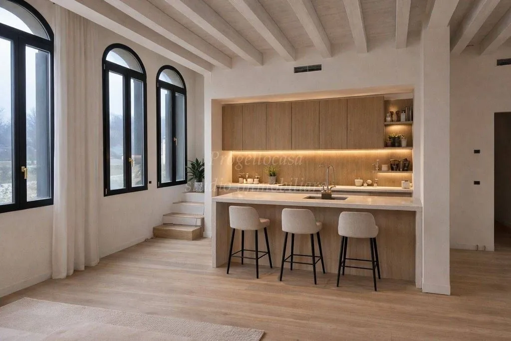 Köök - Luxury Duplex Flat in Historic Villa, Mirano