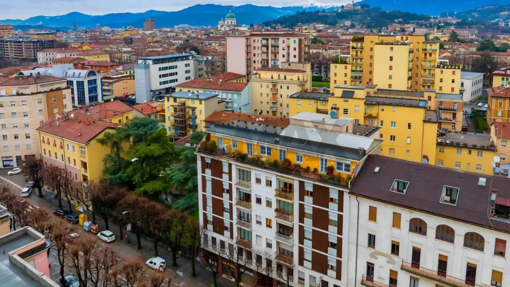 Rustic Triplex with Balcony in Brescia