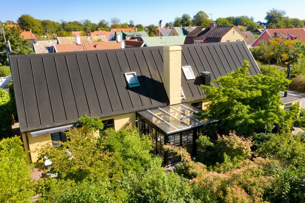 Vista aérea - Modernist Villa with Orangery in Falsterbo