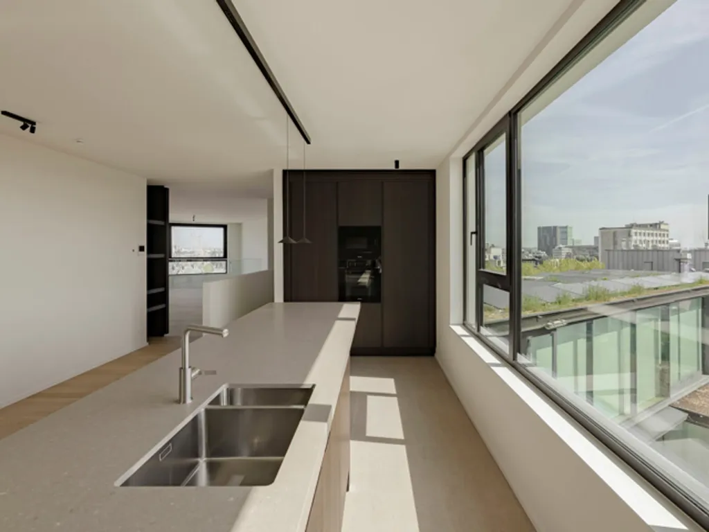 Cucina - Penthouse with River Views in Antwerp