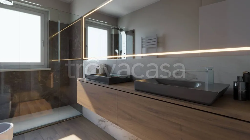 Salles de bain - Apartment with Terraces in Rosta