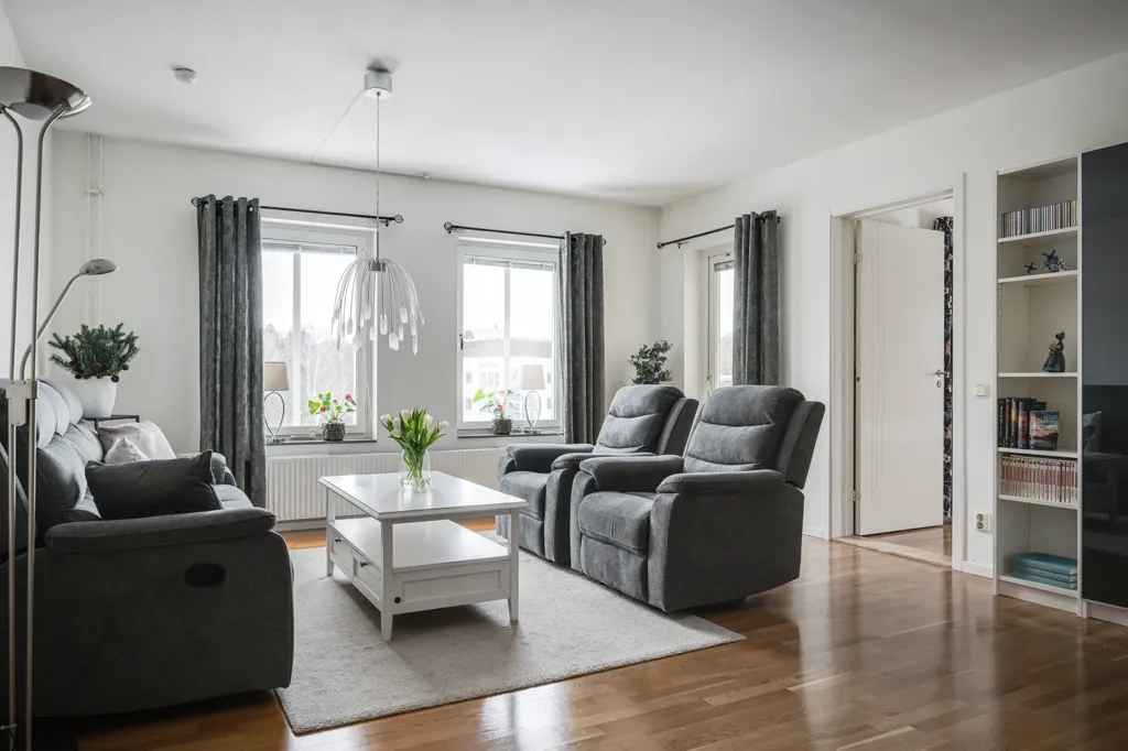 Séjour - Two-Bedroom Flat with Balcony in Skåne