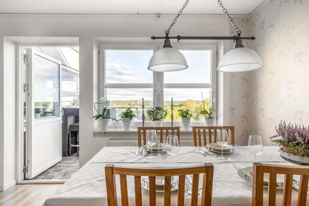 Salle à manger - Apartment with Sea View in Täby