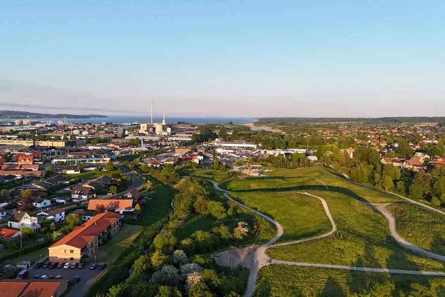 Vue aérienne - Development Plot with Central Location in Horsens