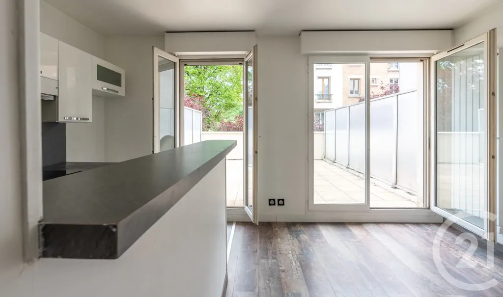 Köök - Studio with Terrace in Vincennes