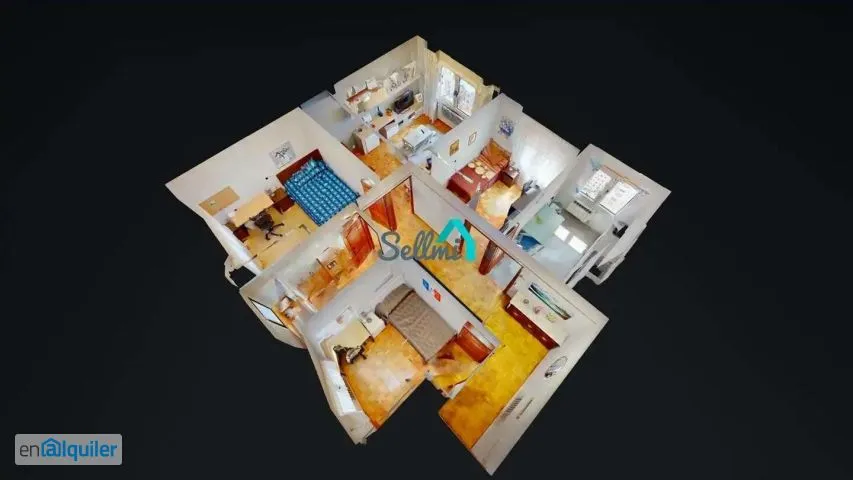 Planimetria - Furnished Flat with Study Spaces in Oviedo