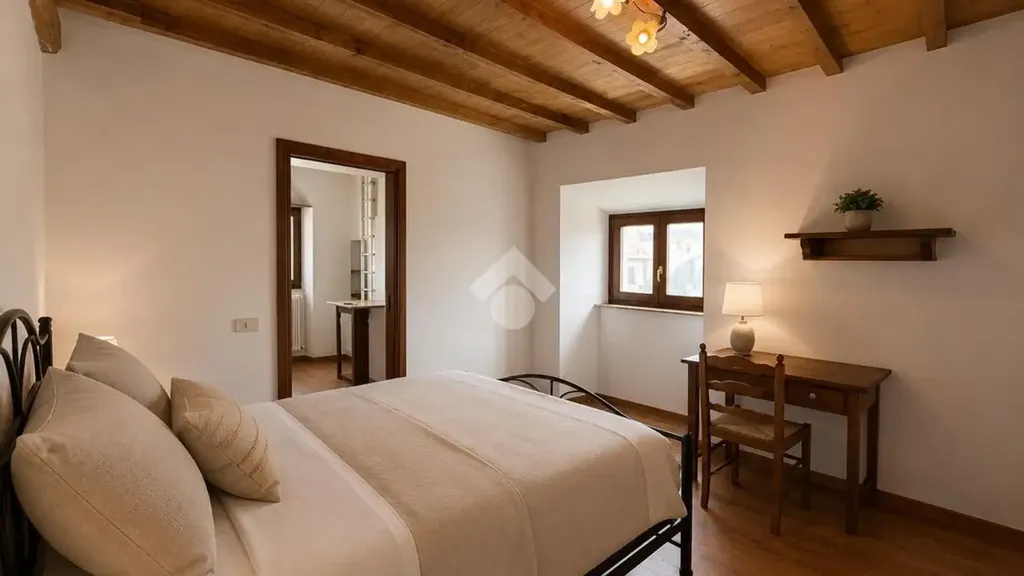 Camere da letto - Historic Apartments with Piazza View in Bagnaia