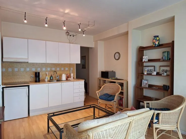 Kitchen - Flat with Passerelle View in Guillemins