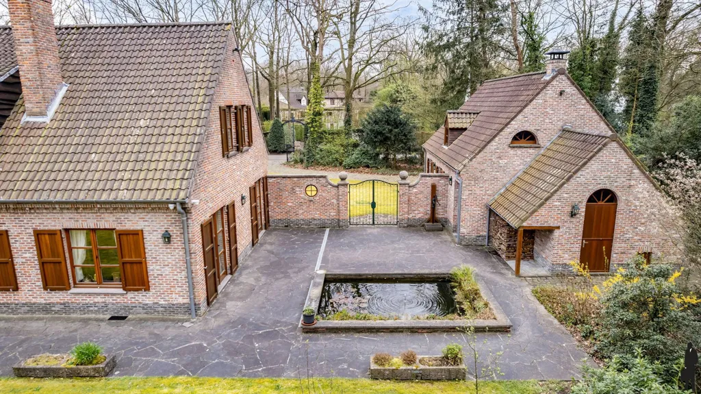 Aerial - Country Villa with Terrace and Garden