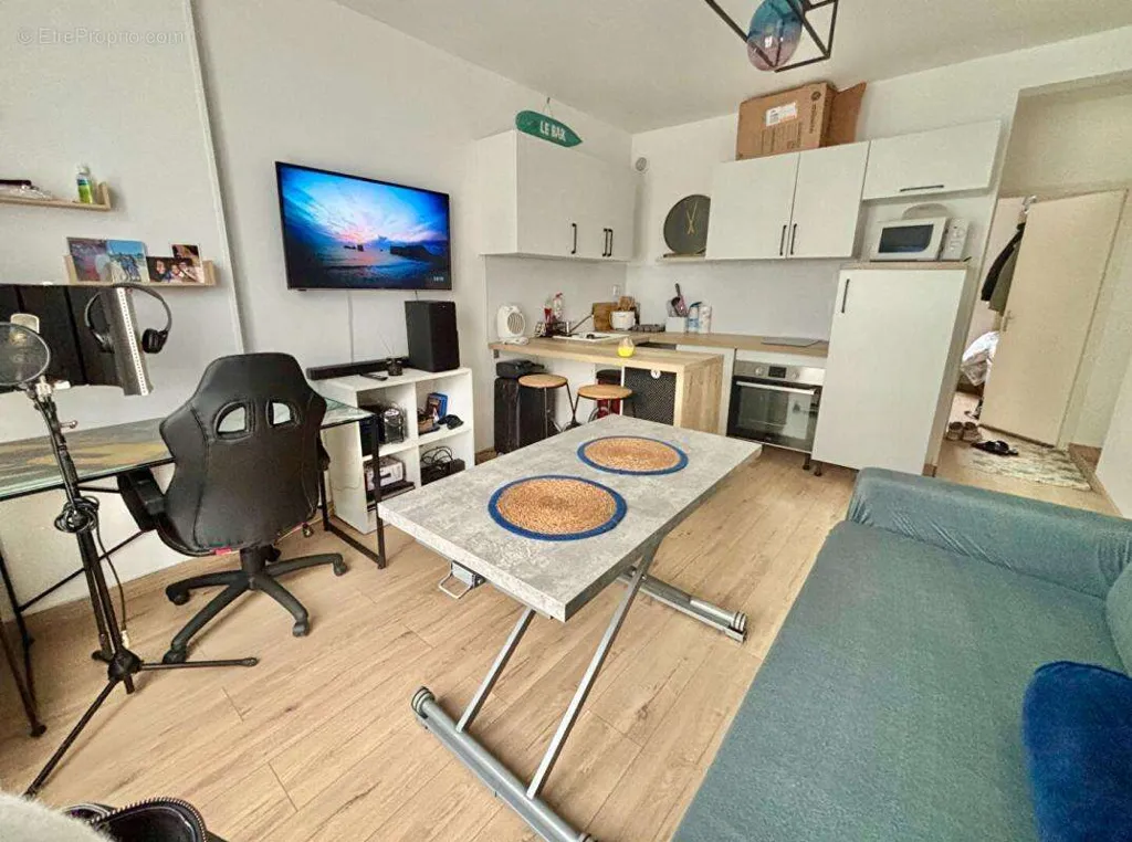 Séjour - Appartement Pied de Mer avec Commerces à Pornichet