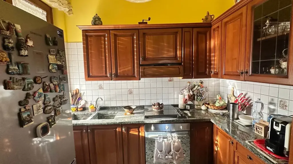 Cuisine - Quadrilocale with Balcony in Campiglia Marittima
