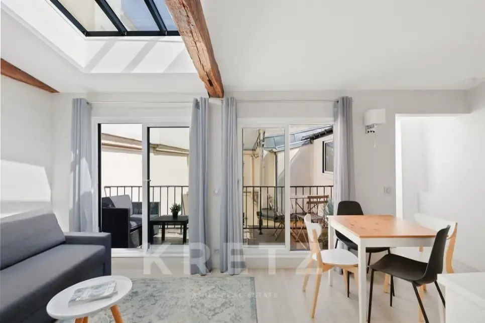 Söögituba - Top Floor Flat with Terrace in Saint-Germain-des-Prés