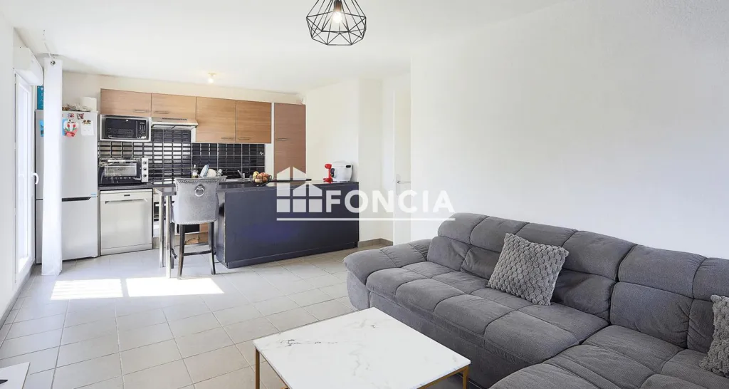 Séjour - Flat with Terrace and Double Parking in Cugnaux