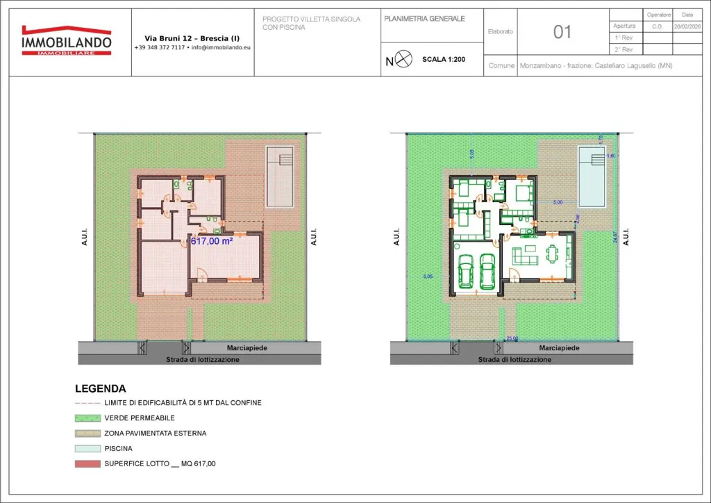 Plan - Contemporary Villa with Pool in Monzambano
