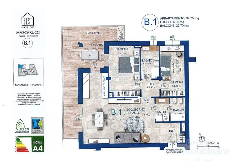 Plaan - Newly Constructed Apartment with Terrace in Pesaro