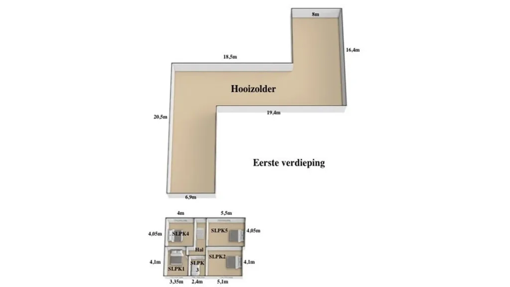 Plan - Ferme Carrée avec Terrasse à Aalst