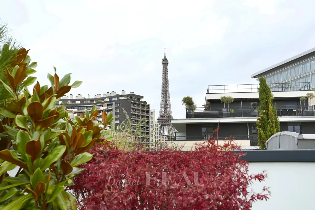 Jardin - Duplex avec Vue Tour Eiffel à Paris XVe - Dupleix