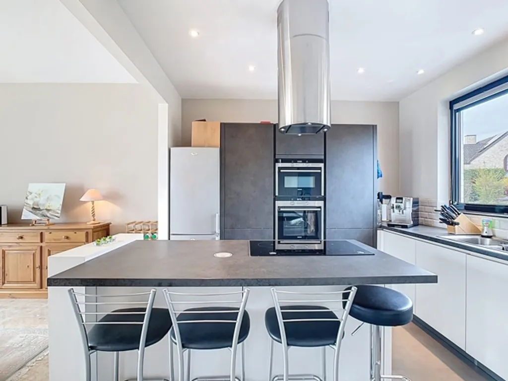 Kitchen - Architectural Villa with Terrace in Wavre