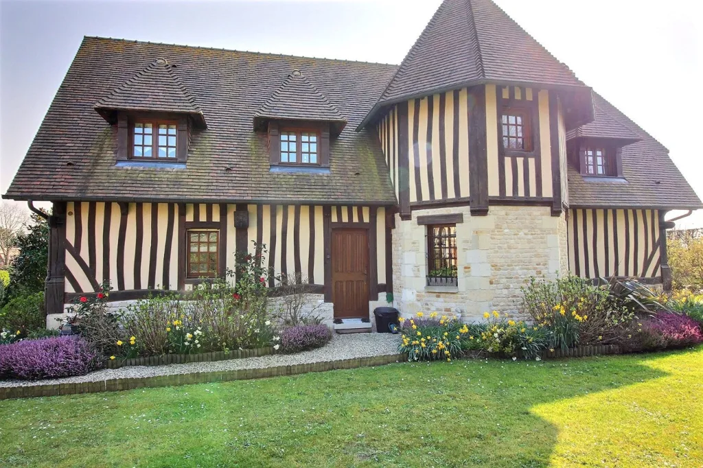 Exterior - Norman House with Pool in Beuvron En Auge