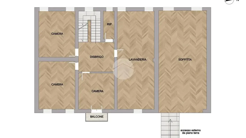 Plan - Independent House with Garden in Zevio Centre