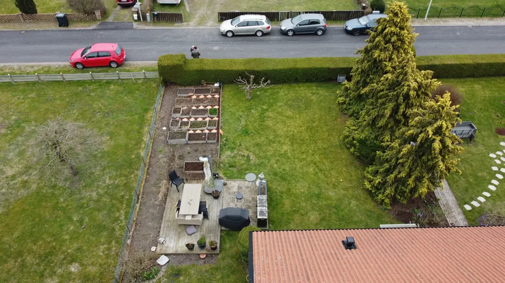 Õhuvaade - Plot with Approved Building Permit in Skåne