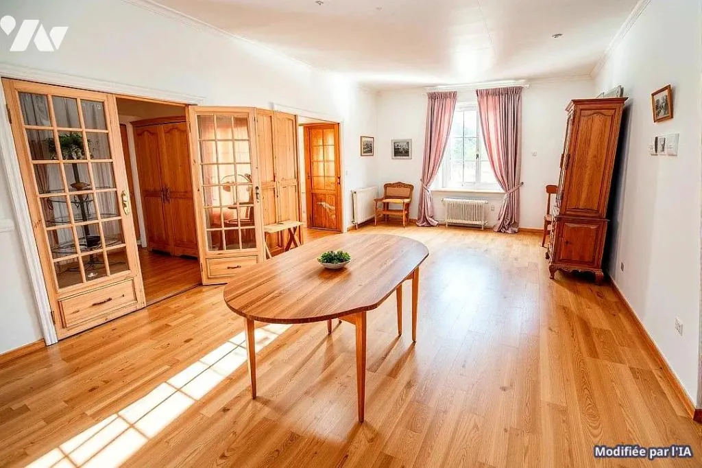 Dining Room - 1930s Brick House with Terrace in Audruicq