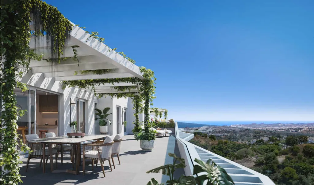Terrass - Newly-Built Apartment with Sea Views in Mijas