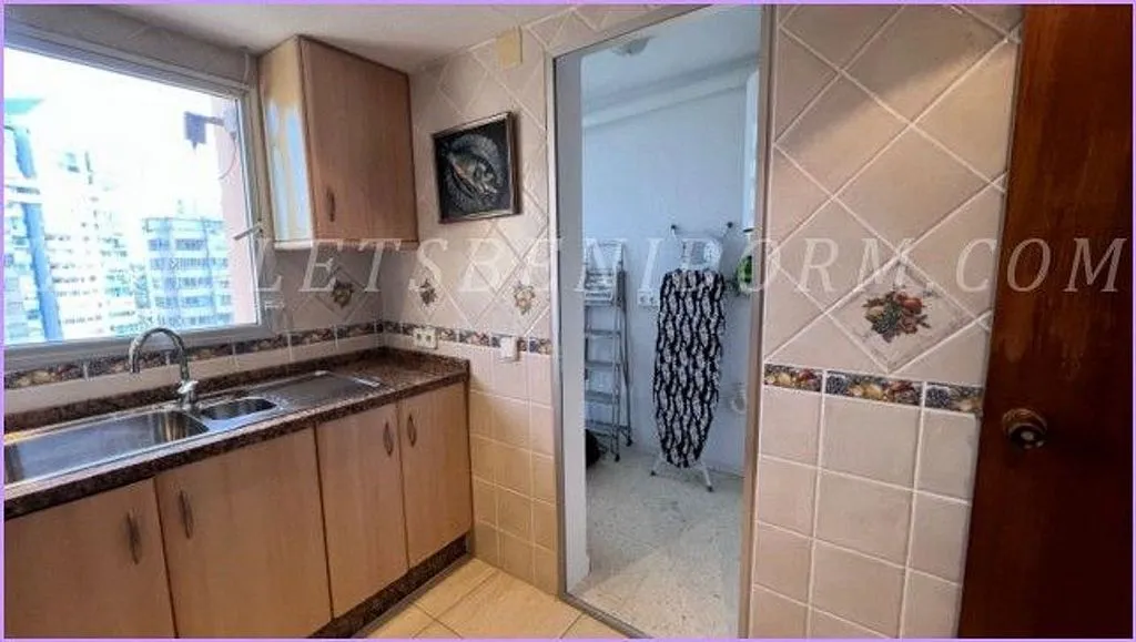 Köök - Apartment with Pool and Sea View in Benidorm