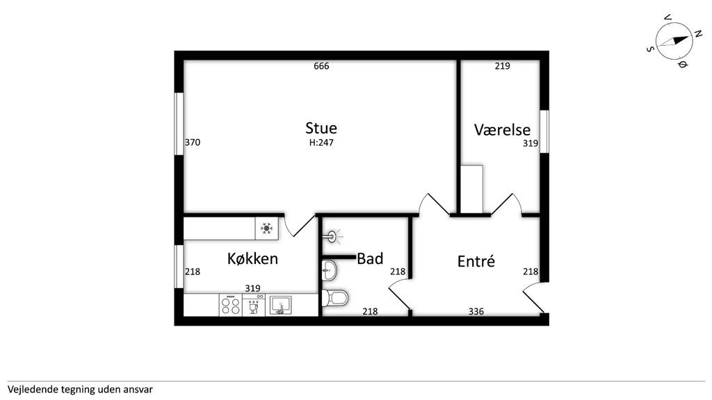 Planimetria - Modern Apartment with Balcony in Vejle
