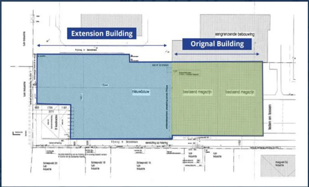 Plan - Magasin Logistique à Dendermonde, Zone Industrielle Hoogveld