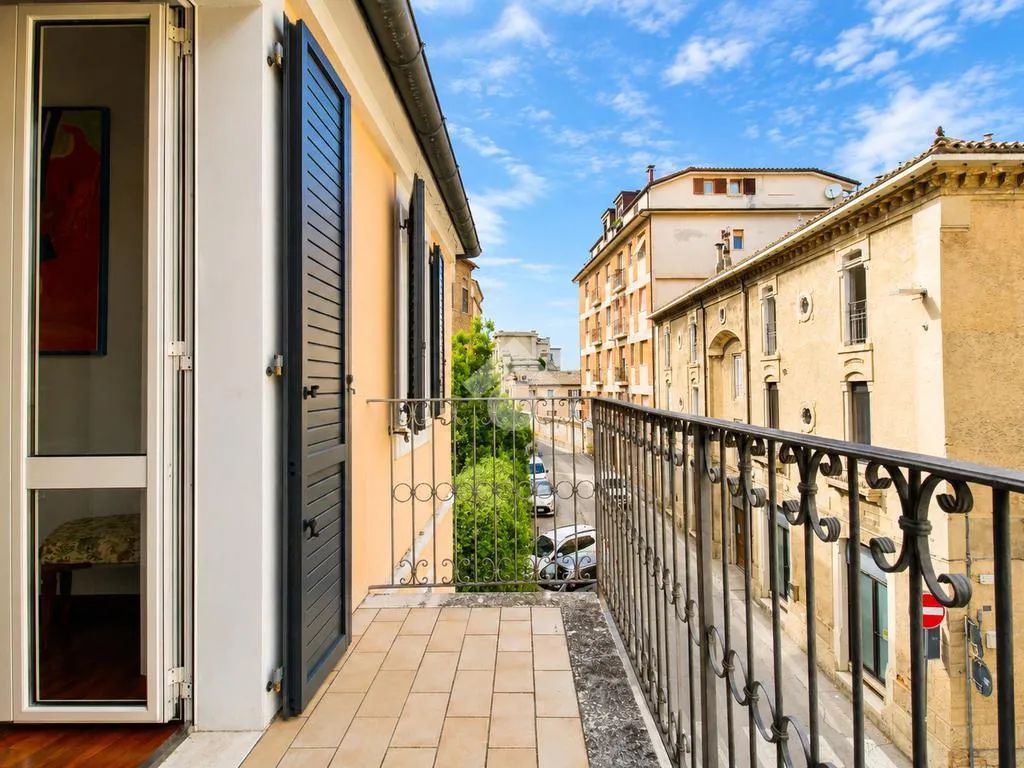 Balcony - Semi-detached House with Panoramic Views in Osimo