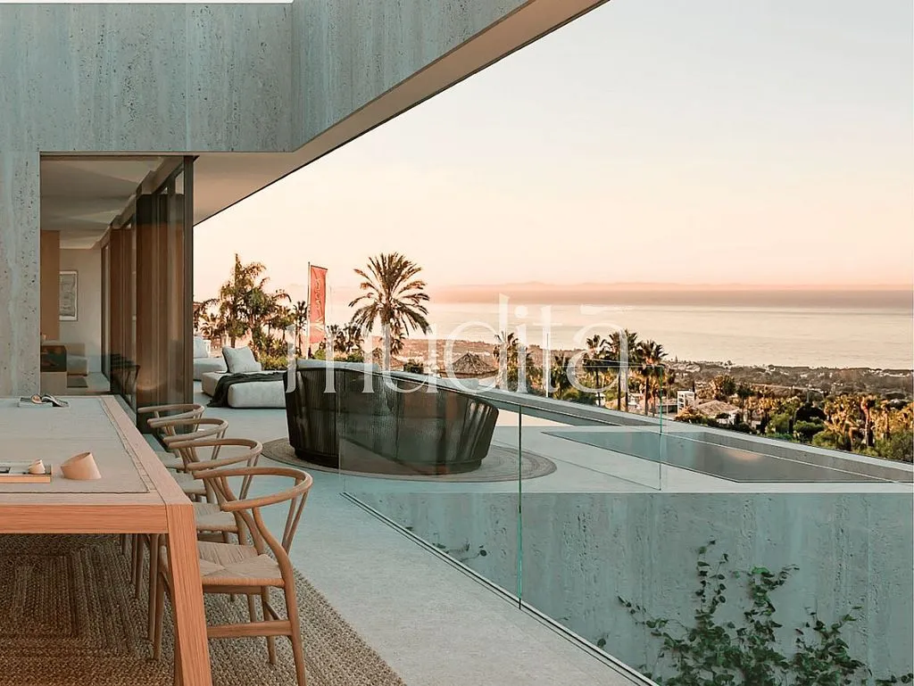 Terrace - Contemporary Villa with Pool in Teià