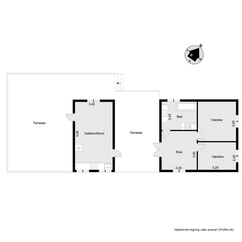 Plan - Cottage with Sea View in Jægerspris