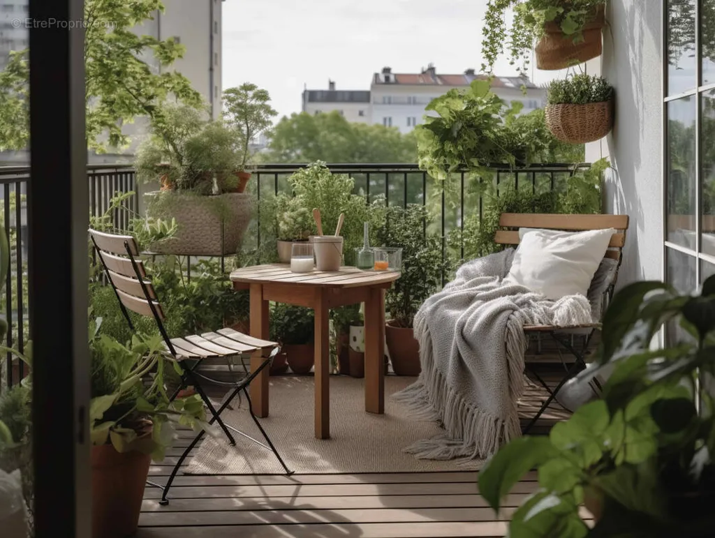 Balcone - 2-Bedroom Apartment with Balcony in Paris