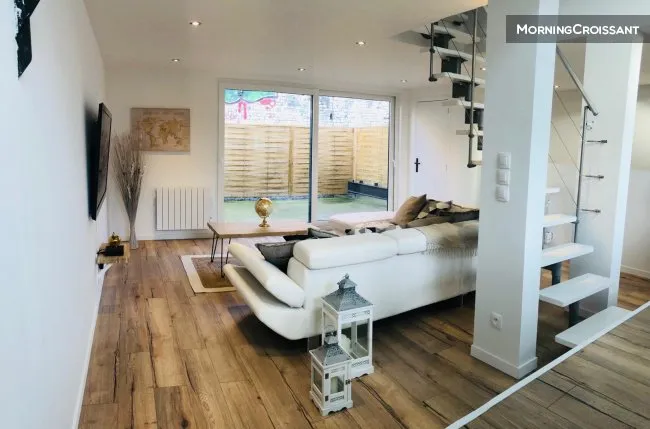 Soggiorno - Modern Loft with 3 Bedrooms near Lille