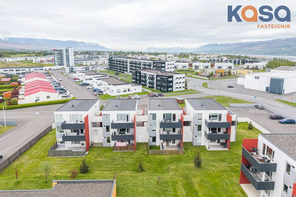 Vue aérienne - 3-Bed Apartment with Balcony in Naustahverfi