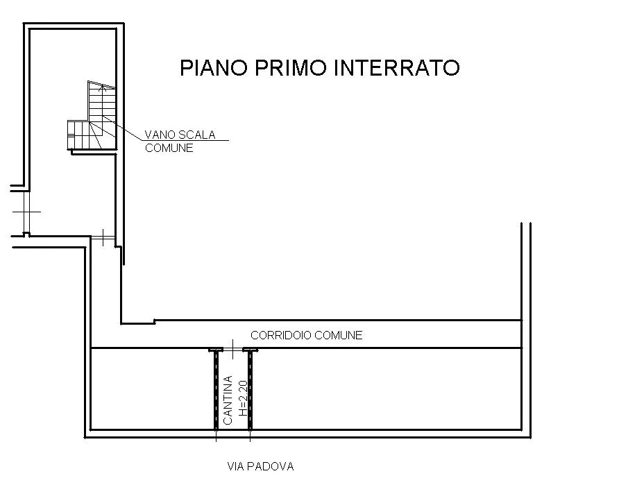 Plan - Quadrilocale with Double Terraces in Milan
